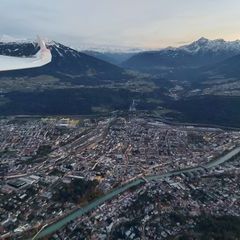 Flugwegposition um 16:26:47: Aufgenommen in der Nähe von Innsbruck, Österreich in 1512 Meter